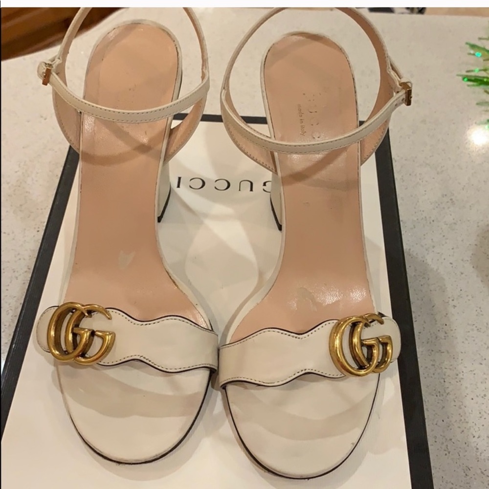 Gucci off white heels size 9 authentic 💯
